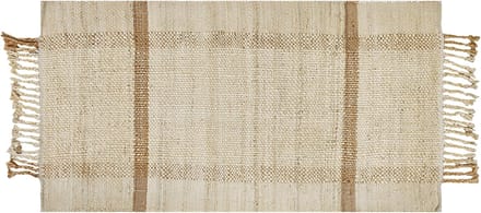 YELMEZ - Modern vloerkleed - Lichtbeige - 80 x 150 cm - Jute
