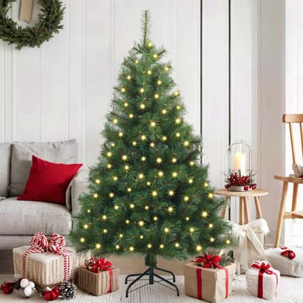 vidaXL - Kunstkerstboom - Groen - 150 - cm - PE - en - PVC
