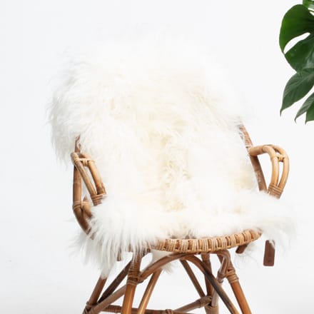 SHEEPY® | Schapenvacht | Ása (Wit) S (90-100cm) - Sheepy.cc