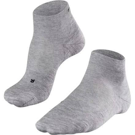 FALKE GO2 Short anti-blaar katoen functioneel materiaal golfsokken heren grijs - maat 44-45