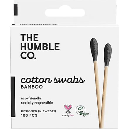 Humble Natuurlijke Wattenstaafjes - Zwart 100 pcs