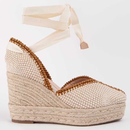 Alpargata De Cuña Para Mujer. Montevita Balenci12 102991 40 beige
