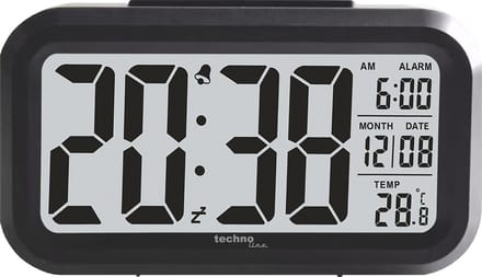 Technoline Wekker WT 400 Met temperatuurweergave 135 x 75 x 48mm Zwart