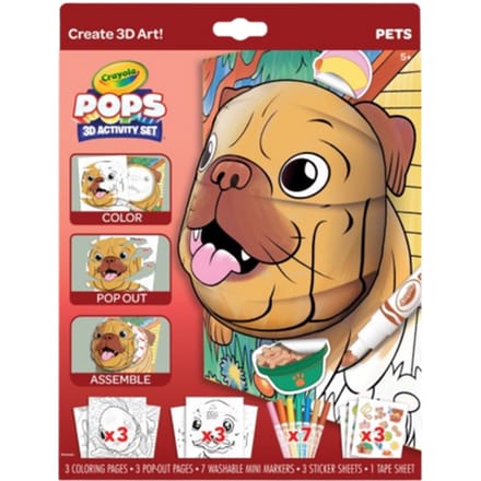 Crayola Pops 3D Activiteit Huisdieren Kleurset