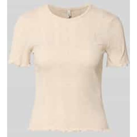 Slim fit t-shirt van katoenmix model 'TENNA'