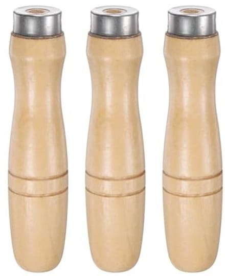 Ergonomische Handvatten voor Houten Vijlen - 3 Stuks met Antislip Grip