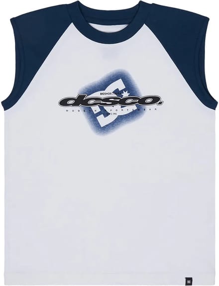 Dc Shoes Raglan Mouwloos T-shirt Wit 16 Years Jongen