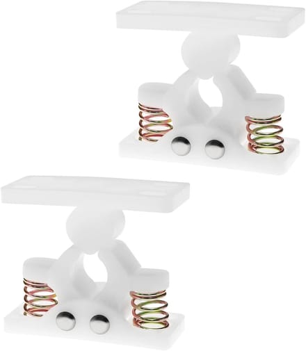 2 Stuks Plastic Deurstopper en Deurhouder voor Caravan, Camper en Meubels - Wit en Duurzaam