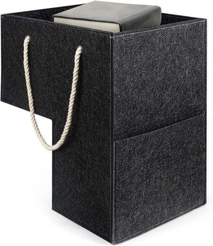 Trapmand Organizer - Trapbak Vilt - Trap Opruimen - L-vorm Ontwerp - 45 cm - Donkergrijs