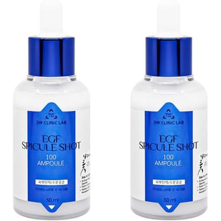 3W CLINIC LAB EGF Spicule Shot 100 Ampul 50ml  (3 opties) #Ampoule 50ml x 2pcs blue