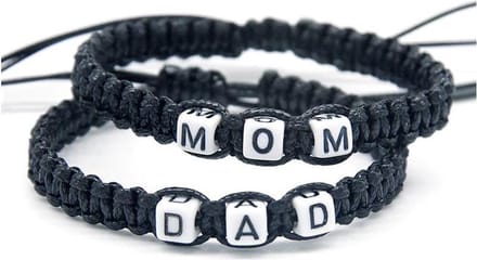 Armbanden set mom, dad | papa, mama | vaderdag, moederdag kado.