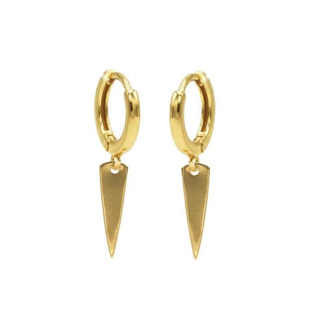 Karma - Hinged Hoops Symbols Cone Gold M1975hin