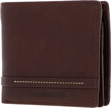bruno banani Leren Portemonnee Atlanta Flip Wallet Brown Bruine