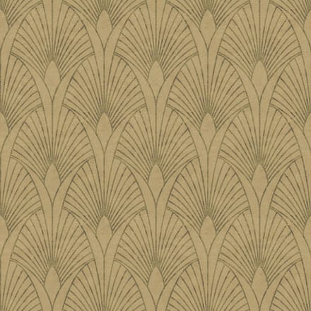 Exclusief luxe behang Profhome 374272-GU vliesbehang licht gestructureerd design mat goud beige bruin 5,33 m2