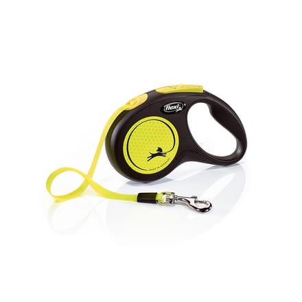 Flexi New Neon - Rollijn Hondenriem - S - 5 Meter - Tape - <15 kg