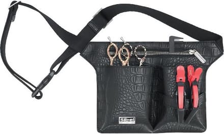 Sibel Holster 4 Matte Kroko zwart 18 x 22cm