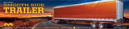 Moebius Modelbouwpakket Militaire voertuigen - 1303 53 Foot Smooth Side Trailer with Reefer Option Plastic - 1:25 - Modelbouw