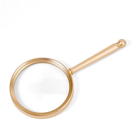 Dailygoods - Draagbaar Vergrootglas 10X Goud - Onbreekbare Lens 85 mm