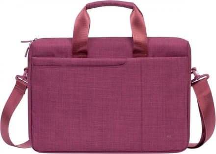 Riva Case, Laptoptas 13,3 / 14 met Gewatteerde Vakken en Schouderriem, Rood