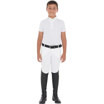Wedstrijdpolo met lange mouwen voor kinderen Equestro