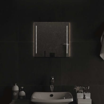 vidaXL Badkamerspiegel LED 40x40 cm