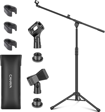 Tripod Boom Microfoonstandaard met Scherm