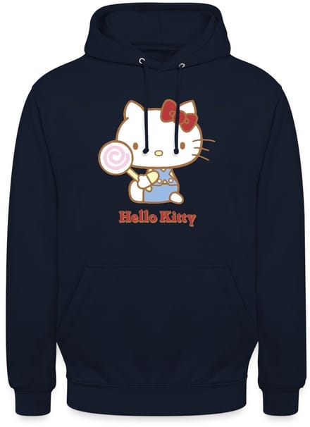 Hello Kitty Met Een Lollipop Hoodie Unisex