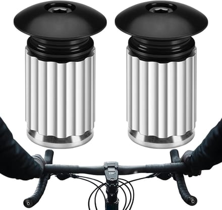 Fiets Stuurdoppen - Handvat Eindkappen - Verbeterde Grip - Aluminium Legering - Standaard Diameter - Zwart