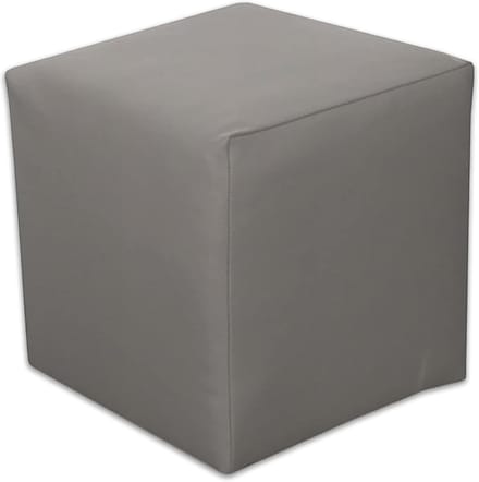 Zitkruk - Poef Voetenbank - Extra Zitten - Robuuste Constructie - 40x40x40 cm - Grijs