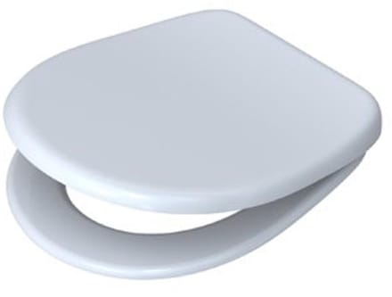 Plieger Uni closetzitting universeel met slowclose met quick release RVS/wit