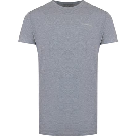 Korte Mouw Rekbare T-shirt in Zilver