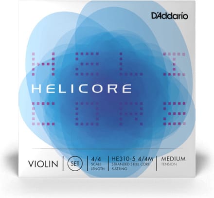 D'Addario HE310-5 4/4M Helicore 4/4 Scale, Medium Tension Vioolsnaarset
