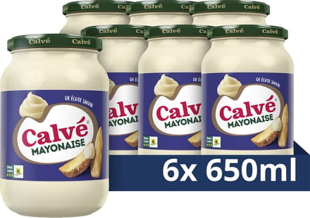 Calvé Mayonaise - De Échte - 6 x 650 ml - Voordeelverpakking