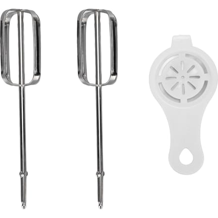 Elektrische Handmixer Opzetstukken Roestvrij Staal Gemakkelijk Schoonmaken Multifunctionele Handmixer Klopper white