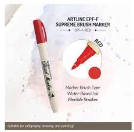 MARKER BRUSH ARTLINE BRUSHMARKER ROOD