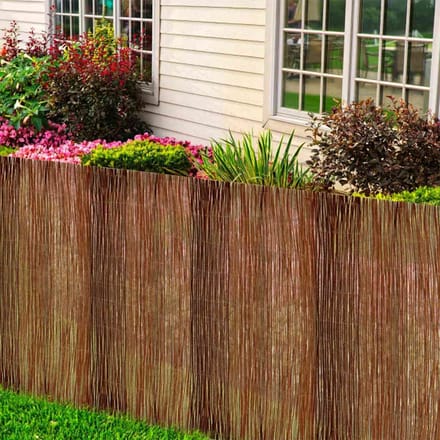 vidaXL Wilgen Schutting 150 x 500 cm Wilg Naturel