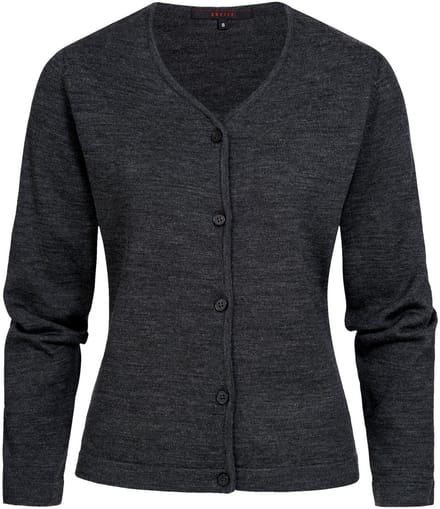 GREIFF 6053 Dames vest knoopsluiting regular fit | Charcoal | Maat S