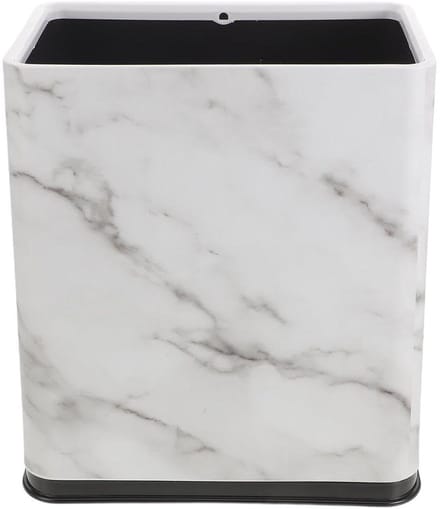Smalle Prullenbak - Afvalbak Slank - Ruimte Besparen - Dubbele Laag - 12 Liter - Wit
