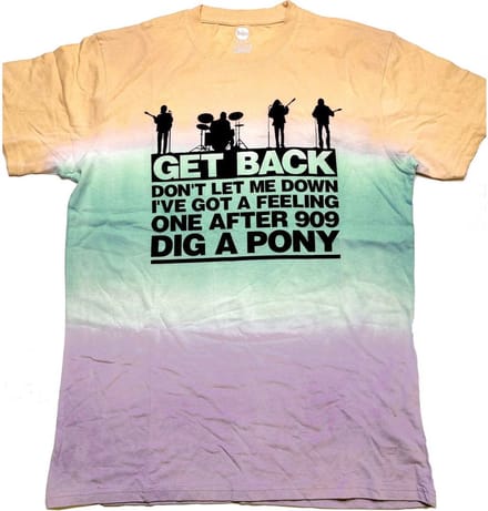 The Beatles - Get Back Gradient Heren T-shirt - M - Multicolours