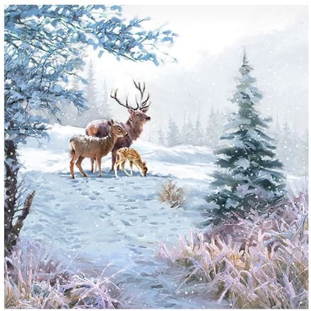 Servet "Winterbos scène"