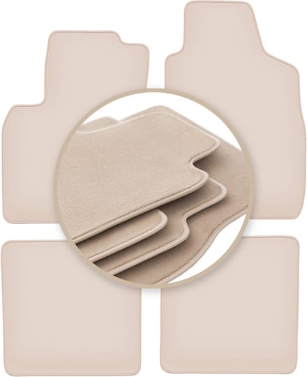 PREMIUM beige matten voor: Fiat Panda II hatchback 2002-2010