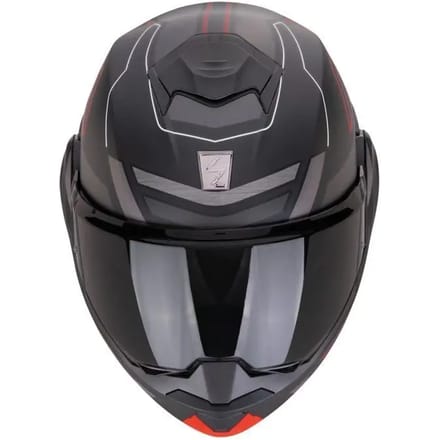 Scorpion Exo-Tech Evo Conquer Matt Black-Red - Systeemhelm - Maat M - Motorhelm - ECE 22-06 gekeurd
