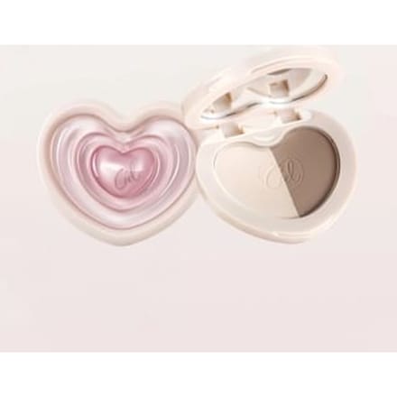 CZEL - Dual Heart Shaping Contouring Palette - 4 Colors C03# Shadowed Grove - 6.5g