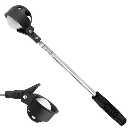 Stripe golfbal retriever 2 m telescopisch, golfbalhengel voor water
