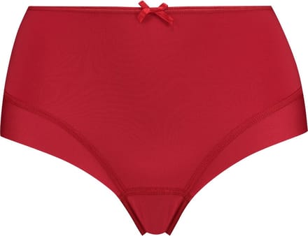 RJ Pure Color Dames Maxi Slip Donkerrood L