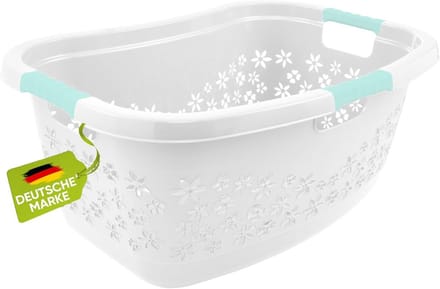 Ergonomische wasmand met zachte handvatten 50 liter