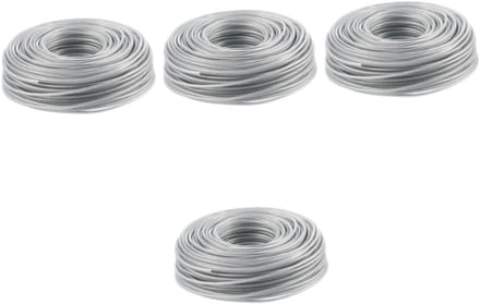 Grasmaaier Touw - Trimmer Draad - Gazon Onderhoud - Sterk Staaldraad - 1000cm Lengte - Zilver