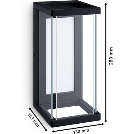 Philips Ulyzo wandlamp - zwart - E27