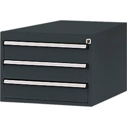 Manuflex onderbouw met schuifladen, voor D 1000 mm, antraciet