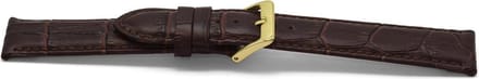 Horlogeband Universeel G348Z Leder Bruin 20mm